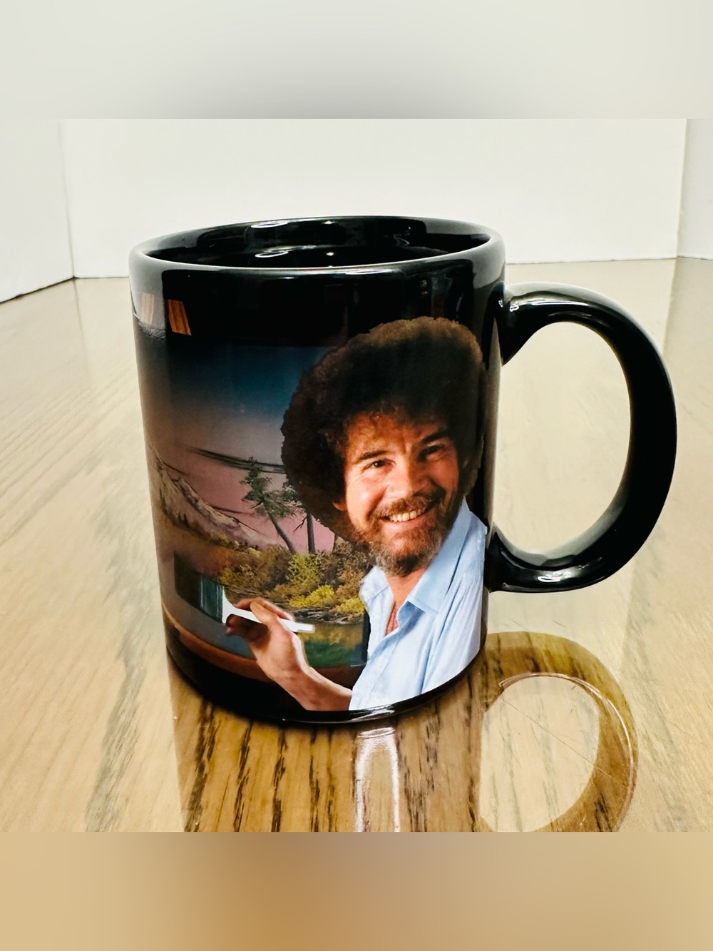 Bob Ross Heat Changing Mug